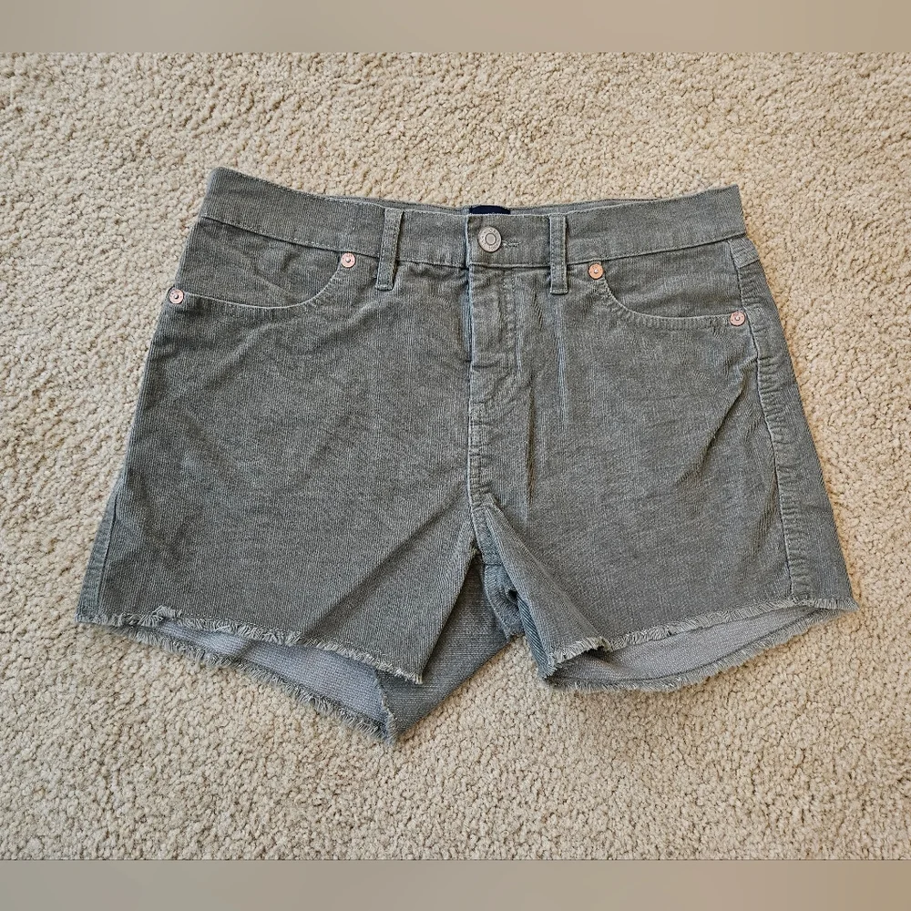 GAP Women's Cut Off Green Jean Shorts Size 4 Four